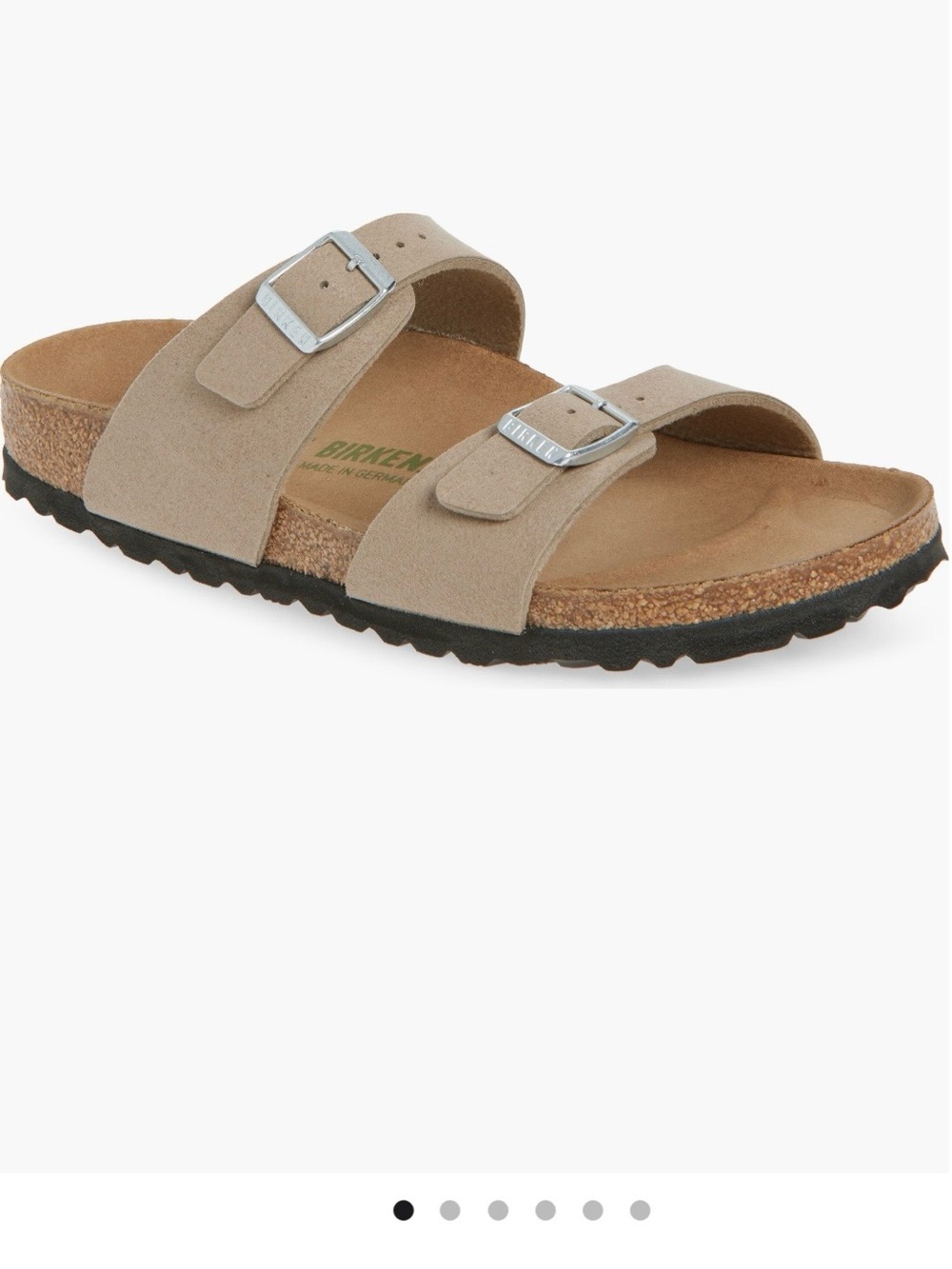 Birkenstock Woman Sydney Slide Sandal in Grey Taupe 38 (7-7.5) NWT